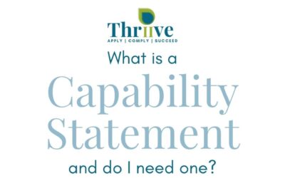 Capability Statements – Why Have One?