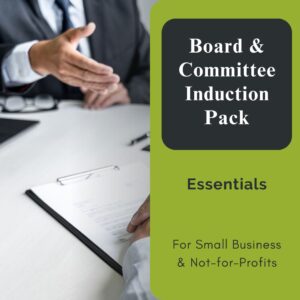 Board & Committee Induction Pack: Essentials (Resources)